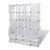 Modularni ormarić s 18 pretinaca bijeli 37 x 146 x 180,5 cm
