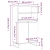 Visoka komoda bijela 60x36x110 cm od konstruiranog drva