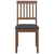 vidaXL Jedilni stoli z blazinami 2 kosa Brown Solid Wood Rubber
