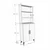 Hanah Home polica za knjige Oras, 65 cm, atlantski bor / bela