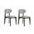 HANAH HOME Set 2 stolice Lionte Grey Black