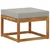 Set vanjskih sofa 5 pcs Prirodna i svjetlosiva Poliester