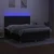 Greatstore Box spring postelja z vzmetnico LED črna 180x200 cm blago