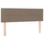 Vidaxl Box spring postelja z vzmetnico LED taupe 140x190 cm blago