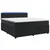 vidaXL Postelja boxspring z vzmetnico Črna 180 x 200 cm Žamet