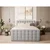 Siva boxspring postelja s prostorom za shranjevanje 180x200 cm Tasca – Maison de Reve