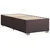 Vidaxl Box spring postelja z vzmetnico temno rjava 90x200 cm blago