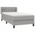 Vidaxl Box spring postelja z vzmetnico svetlo siva 90x190 cm blago