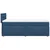 Vidaxl Box spring postelja z vzmetnico modra 80x200 cm blago