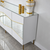 HANAH HOME Komoda Nice White Gold