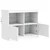 Komoda s LED svjetlima bijela 81x37x67 cm