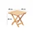 Hanah Home Baštenski sto 40x40x40cm Braon