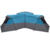 Obiteljski šator s krovom Plava 833 x 585 x 216 cm taft
