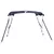 Tenda bimini s 3 luka i bočnim stijenkama 183x(170-182)x137 cm