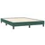 Vidaxl Box spring postelja brez vzmetnico temno zelena 140x210cm žamet