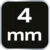 shumee 1/4 šesterokotni nastavek, 4 mm