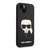 Maska Karl Lagerfeld Liquid Silicone Karl Head za iPhone 14 Plus, Crna