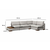ATELIER DEL SOFA Ugaona garnitura Tulip Corner Right Without Pouf Light Grey