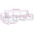 Set vanjskih sofa 3 kom. Prirodna i crna