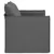 vidaXL Kavč Temno siva 195 x 82 x 85 cm Kovina