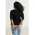 Trendyol Curve Ženska bluza Tbbss26Af00044, Crna