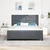 LED Box Spring Krevet Tamno siva 180 x 200 cm Baršun