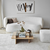HANAH HOME Sto za dnevnu sobu Saga Square Sapphire Transparent