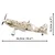 Cobi 5760 II WW Macchi C.202 FOLGORE, 1:32, 404 k, 1 f