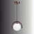 Opviq luster GEDIK-20441-E, 1 × E27, braon