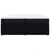 VIDAXL Box spring postelja z vzmetnico črn 200x200 cm blago