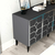 HANAH HOME Komoda Cagla Anthracite Silver