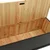 Klupa crna 107 x 45 x 75,5 cm od masivne jelovine