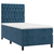 vidaXL Box spring postelja z vzmetnico temno modra 80x200 cm žamet