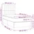 vidaXL vidaXL Box spring postelja z vzmetnico LED temno rjava 100x200cm blago, (20724091)