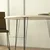 Hanah home Trpezarijski sto Sandalf 90x75x90cm Crno-Beli
