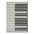 Conceptum Hypnose Tepih Hmi Kdc-85, Pravougaoni, 140 x 220 cm, Crno-beli