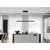Globo 17013HB - LED luster na sajli DENTSY, dodirna prigušiva, LED/43W/230V 4000K crna