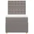 Vidaxl Box spring postelja z vzmetnico taupe 90x200 cm blago