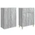 Set ormara 2 pcs Siva Sonoma Konstruirano drvo