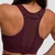 GymBeam Športni nedrček Mesh Panel Eggplant M