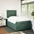 Vidaxl Box spring postelja z vzmetnico temno zelena 120x200 cm žamet