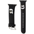 Karl Lagerfeld KLAWMSLKCNK Apple Watch Strap 38/40/41mm black 3D Rubber KarlChoupette Heads (KLAWMSLKCNK
