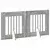 Vrata za pse s postoljem 2 pcs Siva sonoma 60 x 60 cm