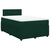 VIDAXL Box spring postelja z vzmetnico temno zelena 120x200 cm žamet