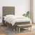 Vidaxl Box spring postelja z vzmetnico taupe 80x200 cm blago