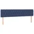Vidaxl Box spring postelja z vzmetnico modra 200x200 cm blago