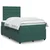 Vidaxl Box spring postelja z vzmetnico temno zelen 120x190 cm žamet