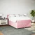 Vidaxl Box spring postelja z vzmetnico temno roza 140x200 cm žamet