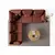 Atelier del Sofa Ugaona garnitura Flexy L, 285 x 285 x 100 cm, Crvena