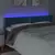 LED uzglavlje tamnoplavo 183x16x78/88 cm baršunasto